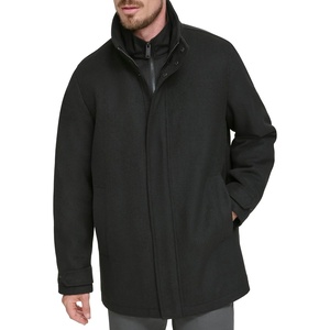 image:imageDockers Mens Wool Melton FullLength Duffle CoatBlack