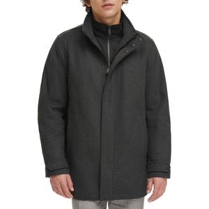 image:imageDockers Mens Wool Melton FullLength Duffle CoatNew Charcoal