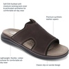 image:imageDOCKERS Mens Barlin Casual SlipOn Slide SandalsDark BrownBlack