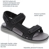image:imageDOCKERS Mens Bradburn Outdoor Sport Sandals with Adjustable StrapsBlack