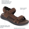 image:imageDOCKERS Mens Bradburn Outdoor Sport Sandals with Adjustable StrapsDark Tan