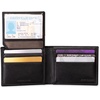 image:imageDockers Mens Bifold Leather Wallet  Thin Slimfold RFID Blocking Security Smart Extra CapacityBlack Ornament