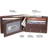 image:imageDockers Mens Bifold Leather Wallet  Thin Slimfold RFID Blocking Security Smart Extra CapacityBrown