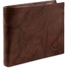 image:imageDockers Mens Bifold Leather Wallet  Thin Slimfold RFID Blocking Security Smart Extra CapacityBrown Crunch