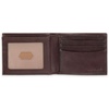 image:imageDockers Mens Bifold Leather Wallet  Thin Slimfold RFID Blocking Security Smart Extra CapacityBrown TwoTone Ornament