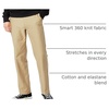 image:imageDockers Mens Comfort Knit Trouser Straight Fit Smart 360 Knit PantsTrue Chino Waterless