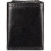 image:imageDockers Mens Extra Capacity Slim Profile Trifold Wallet with Multiple Card Slots and ID WindowBlack