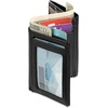image:imageDockers Mens Extra Capacity Slim Profile Trifold Wallet with Multiple Card Slots and ID WindowBlack ZFold