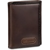 image:imageDockers Mens Extra Capacity Slim Profile Trifold Wallet with Multiple Card Slots and ID WindowBrown