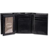 image:imageDockers Mens Extra Capacity Slim Profile Trifold Wallet with Multiple Card Slots and ID WindowTrue Black