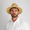 image:imageDockers Mens Straw Fedora and Panama HatNatural Stripe