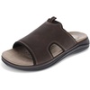 image:imageDOCKERS Mens Barlin Casual SlipOn Slide SandalsDark BrownBlack