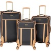 image:imageDockers Seahorse Softside Expandable 8Wheel Spinner Travel Checked Luggage 3Piece Set New British KhakiBlack