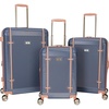 image:imageDockers Spectra Hardside Expandable 8Wheel Spinner Checked Luggage 3Piece Set TimberwolfIndia Ink