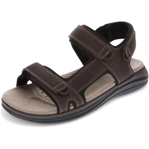 image:imageDOCKERS Mens Bradburn Outdoor Sport Sandals with Adjustable StrapsDark BrownBlack