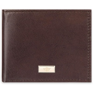 image:imageDockers Mens Bifold Leather Wallet  Thin Slimfold RFID Blocking Security Smart Extra CapacityBrown TwoTone Ornament