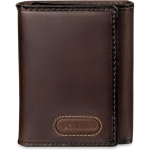 image:imageDockers Mens Extra Capacity Slim Profile Trifold Wallet with Multiple Card Slots and ID WindowBrown