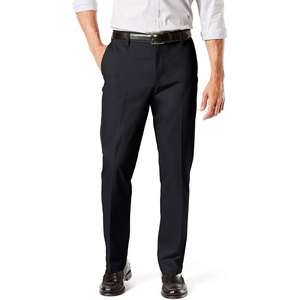 image:imageDockers Mens Straight Fit Signature Lux Cotton Stretch Khaki Pant  CreasedBlack