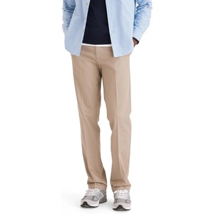 image:imageDockers Mens Straight Fit Signature Lux Cotton Stretch Khaki Pant  CreasedTimberwolf Stretch