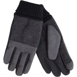 image:imageDockers Mens Warm Fabric Winter Gloves with Smartphone Touchscreen CapabilityCharcoal Plaid