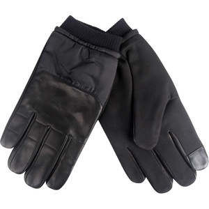 image:imageDockers Mens Warm Leather Winter Gloves with Smartphone Touchscreen CapabilityBlack Shine