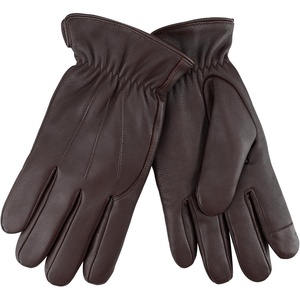 image:imageDockers Mens Warm Leather Winter Gloves with Smartphone Touchscreen CapabilityBrown