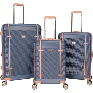 image:imageDockers Spectra Hardside Expandable 8Wheel Spinner Checked Luggage 3Piece Set TimberwolfIndia Ink