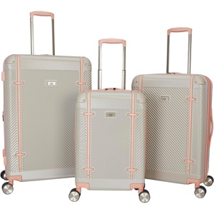 image:imageDockers Spectra Hardside Expandable 8Wheel Spinner Checked Luggage 3Piece Set TimberwolfTimberwolf