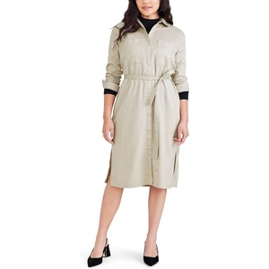 image:imageDockers Womens Relaxed Fit Long Sleeve DressSahara Khaki