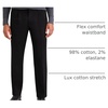 image:imageClassic Fit Signature Iron Free Khaki with Stain Defender Pants  Pleated Regular and Big amp TallBeautiful Black