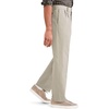 image:imageClassic Fit Signature Iron Free Khaki with Stain Defender Pants  Pleated Regular and Big amp TallCloud Stretch