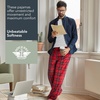image:imageDOCKERS Fleece Pajama Pants for Men 2 Pack Lounge Sleepwear with PocketsAsst 1