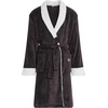image:imageDOCKERS Mens Bath Robe for Men Plush Sherpa Shower Robe with PocketsBlack