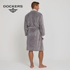 image:imageDOCKERS Mens Bath Robe for Men Plush Sherpa Shower Robe with PocketsGrey