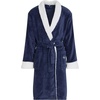 image:imageDOCKERS Mens Bath Robe for Men Plush Sherpa Shower Robe with PocketsNavy