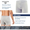 image:imageDOCKERS Mens Boxer Briefs Breathable Cotton Underwear for Men Pack of 5Black  Heather Charcoal  B25 Heather Charcoal  B10 Heather Grey  B10 Heather Grey