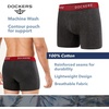 image:imageDOCKERS Mens Boxer Briefs Breathable Cotton Underwear for Men Pack of 5Black  Heather Charcoal  B25 Heather Grey  B10 Heather Grey  High Rise