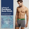 image:imageDOCKERS Mens Boxer Briefs Breathable Cotton Underwear for Men Pack of 5Black  Heather Charcoal  B25 Heather Grey  B10 Heather Grey  High Rise