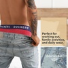 image:imageDOCKERS Mens Boxer Briefs Breathable Cotton Underwear for Men Pack of 5Heather Navy  Dockers Navy  Valentines Floral 2  Cherry  Heather Grey