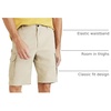 image:imageDOCKERS Mens Classic Fit Perfect Cargo ShortSand Dune Khaki Stretch