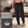 image:imageDOCKERS Mens Pajama Pants Lightweight Lounge Casual Sleep Pants for MenBlack