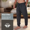 image:imageDOCKERS Mens Pajama Pants Lightweight Lounge Casual Sleep Pants for MenCharcoal