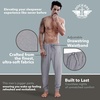 image:imageDOCKERS Mens Pajama Pants Lightweight Lounge Casual Sleep Pants for MenLight Heather Grey