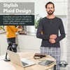 image:imageDOCKERS Mens Pajama Sets Plaid PJ Lounge Set Long Sleeve Shirt and PantsBlackGrey