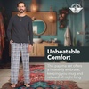 image:imageDOCKERS Mens Pajama Sets Plaid PJ Lounge Set Long Sleeve Shirt and PantsBlackGrey