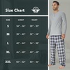 image:imageDOCKERS Mens Pajama Sets Plaid PJ Lounge Set Long Sleeve Shirt and PantsDark Grey