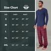 image:imageDOCKERS Mens Pajama Sets Plaid PJ Lounge Set Long Sleeve Shirt and PantsNavy