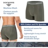 image:imageDOCKERS Mens Stretch Boxer Brief Underwear Stretch Cotton Underwear 4 PackCamo  Black  Mulled Basil  Charcoal Heather