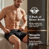 image:imageDOCKERS Mens Stretch Boxer Brief Underwear Stretch Cotton Underwear 4 PackDockers Navy  Heather Navy  Heather Charcoal  Heather Grey