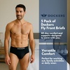 image:imageDOCKERS Mens Underwear Pack of 5 Mens Briefs Underwear for Men Soft CottonBlue navy